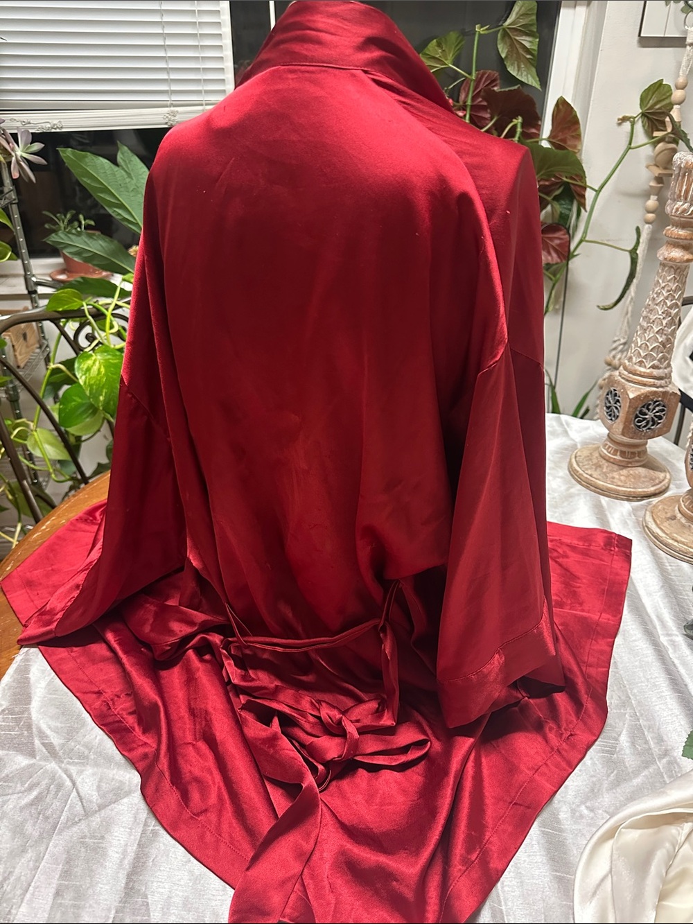 Victoria's Secret Red Satin Robe